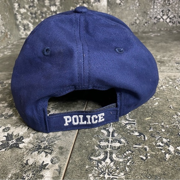 POLICE Blue Hat Cap - Picture 2 of 4